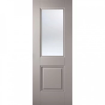 Image of LPD Arnhem Grey Primed Glazed Internal Door - 1981mm x 838mm (78 inch x 33 inch)