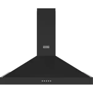 Image of Stoves ST STERLING CHIM 90PYR BLK 90cm Chimney Cooker Hood - Black