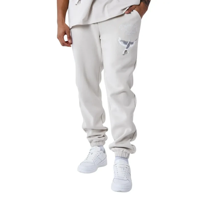 Image of Project X Paris Dove print jogging trousers Project X Paris Gris Male S