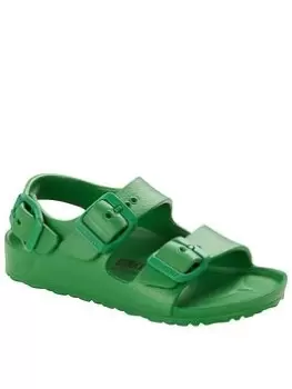 Image of Birkenstock Milano Eva Kids Sandal, Green, Size 7 Younger