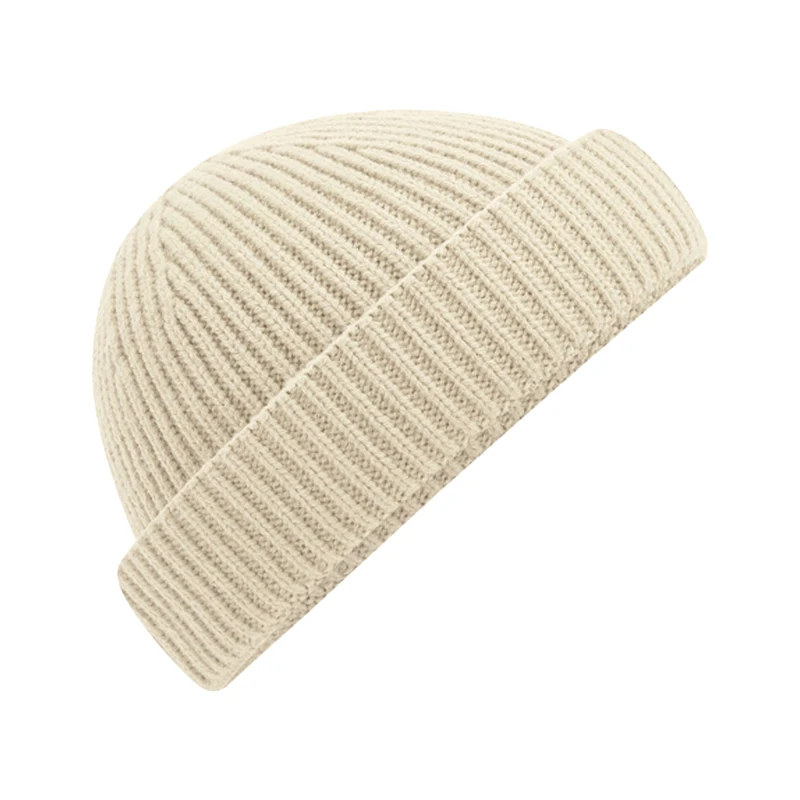 Image of Beechfield Beechfield Men Harbour Fisherman Beanie in Light Beige Light Beige One Size Male 5063300060728