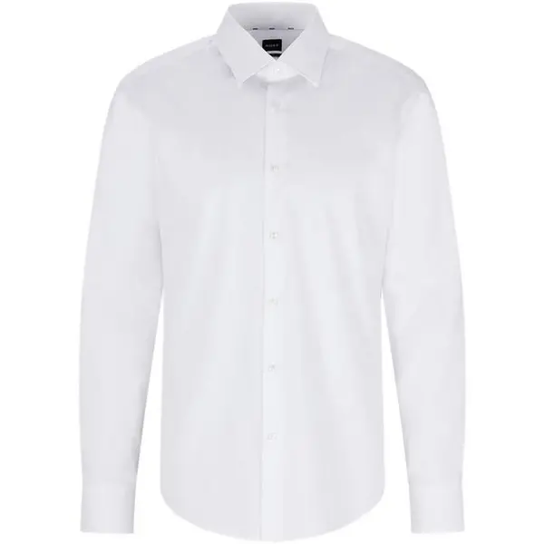 Image of Boss Joey Kent Long Sleeve Shirt - White L