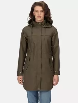 Image of Regatta Adasha Waterproof Shell Jacket - Khaki, Size 18, Women