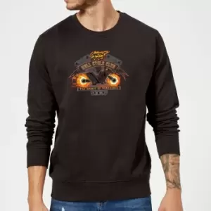 Image of Marvel Ghost Rider Hell Cycle Club Sweatshirt - Black - M - Black