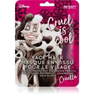 Image of Mad Beauty Disney Villains Cruella Sheet Mask with Coconut Oil 25 ml