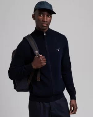 Image of GANT Super Fine Lambswool Zip Cardigan