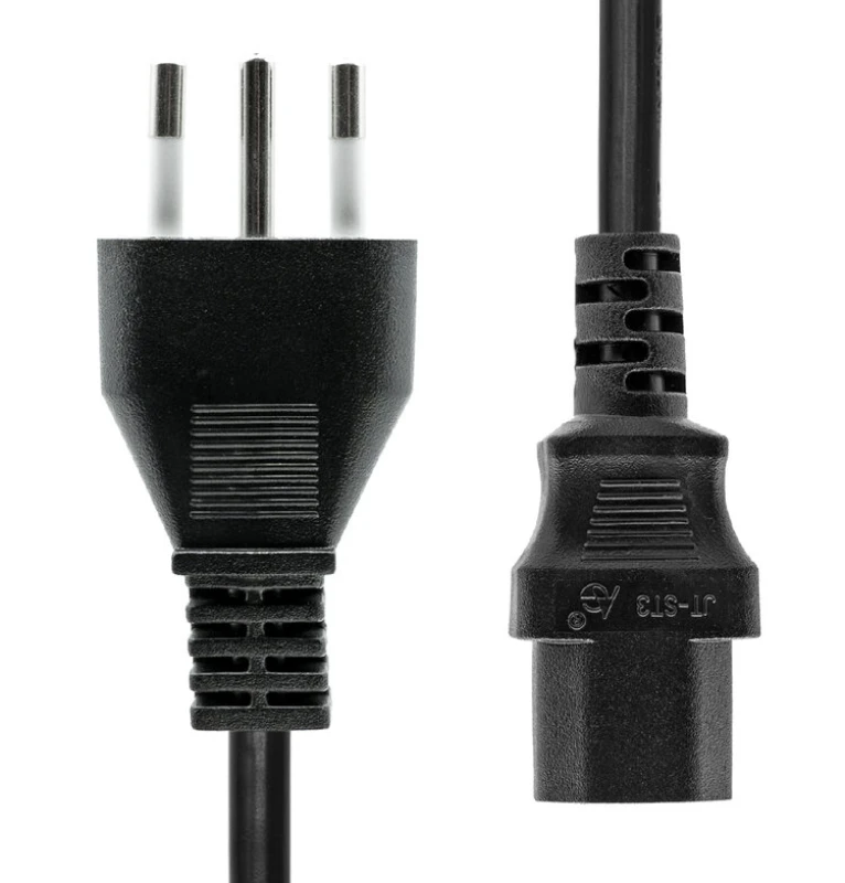 Image of ProXtend Type L (Italy) to C13 Power Cord Black 5m