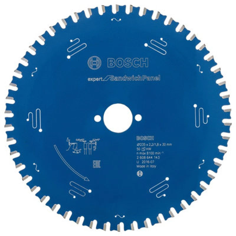 Image of Bosch EXPERT Sandwich Panel Circular Saw Blade 235 x2.2/1.8 x30mm T50 2608644143 5140797092