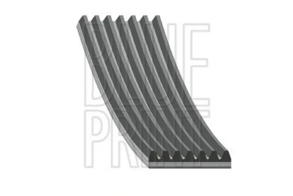 Image of Blue PRINT AD07R2630 V-ribbed belt 2630 7 EPDM (ethylene propylene diene Monomer (M-class) rubber) LAND ROVER: Defender Off-Road Convertible EPDM (eth