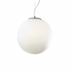 Image of Mapa Bianco 1 Light Extra Large Globe Ceiling Pendant White, E27