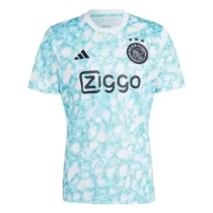 Image of adidas Ajax Pre Match Shirt 2023 2024 Adults - Blue