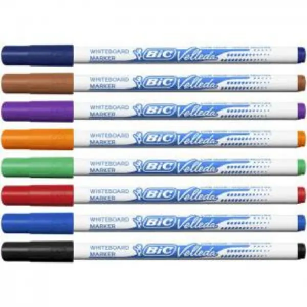 Image of Bic Velleda 1721 Whiteboard Marker Bullet Tip 1.5mm Line Assorted EXR78163BC