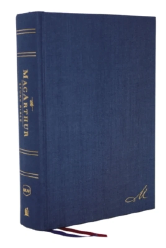 Image of NKJV, MacArthur Study Bible, 2nd Edition, Cloth over Board, Blue, Comfort Print : Unleashing God's Truth One Verse at a Time Hardback