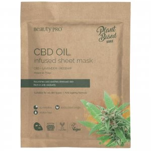 Image of BeautyPro CBD Oil Infused Sheet Mask 22ml