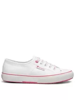 Image of SUPERGA 2750 Barbie Classic Plimsoll - White/Pink, White, Size 7, Women