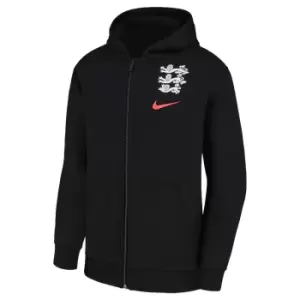 Image of 2022-2023 England Core Hooded Top (Black) - Kids