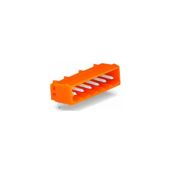 Image of Wago - 231-542/001-000 MCS MIDI 12 Pole 12A 5.08mm Closed Horiz PCB Header Orange