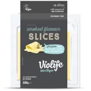 Image of Violife Coconut Cheese Slices Smoked Flavour 200g
