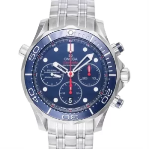 Image of Seamaster Diver 300 M Co-Axial Chronograph 44mm Automatic Blue Dial Steel Mens Watch