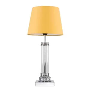 Image of Knowles Touch Table Lamp with Mustard Aspen Shade