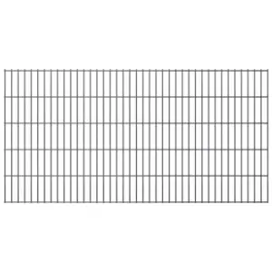 Image of Vidaxl 2D Garden Fence Panel 2.008X1.03 M Grey