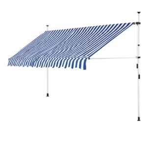 Image of Clamp Awning White/Blue 350cm
