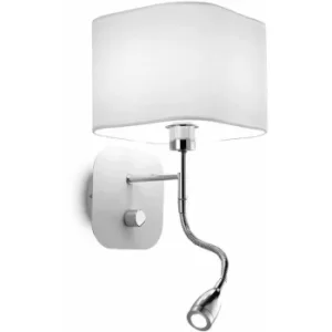 Image of White HOLIDAY 2-light wall light