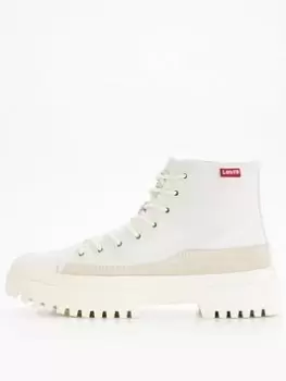 Image of Levis Patton Boot - White, Size 3, Women