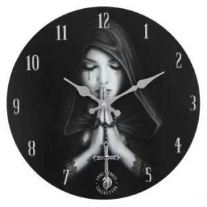 Image of Anne Stokes Gothic Prayer MDF Clock