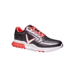 Image of Callaway 2022 Lady AURORA Golf Shoes CHARCOAL/CORAL - UK5
