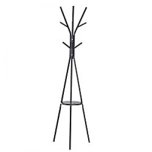 Image of HOMCOM Coat Rack Black 750 mm x 80 mm x 320 mm