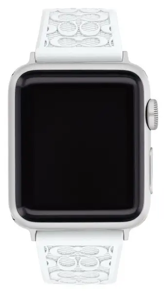 Image of Coach 14700210 Apple Strap (38mm/40mm/41mm) White Watch