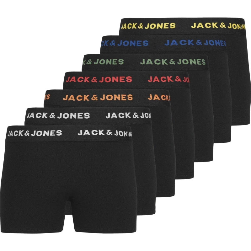 Image of Jack and Jones Basic Trunk 7Pk Trunks 8 Years Black 42410603175