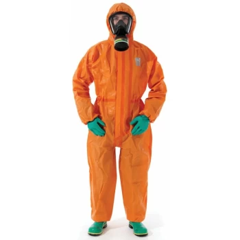 Image of Microchem 5000 Orange Coveralls (L) - Ansell