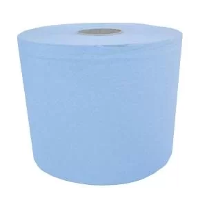 Image of Maxima Centrefeed Roll 3-Ply 180mmx130m Blue Ref 1105186 Pack 6 139217