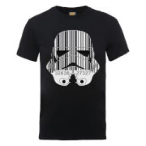 Image of Star Wars Stormtrooper Barcode T-Shirt - Black - M