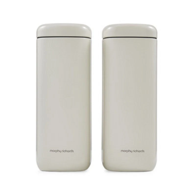 Image of Morphy Richards Set of 2 Equip Large Storage Canisters cream ONE SIZE