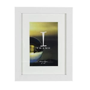 Image of 4" x 6" - iFrame Solid White Wood Finish Frame with Mount
