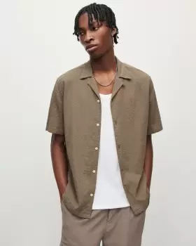 Image of AllSaints Mattole Relaxed Ramskull Shirt