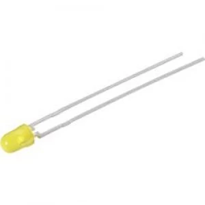 Image of LED wired Yellow Circular 3mm 1.2 mcd 2