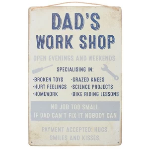 Image of Dad's Work Shop Hanging Sign