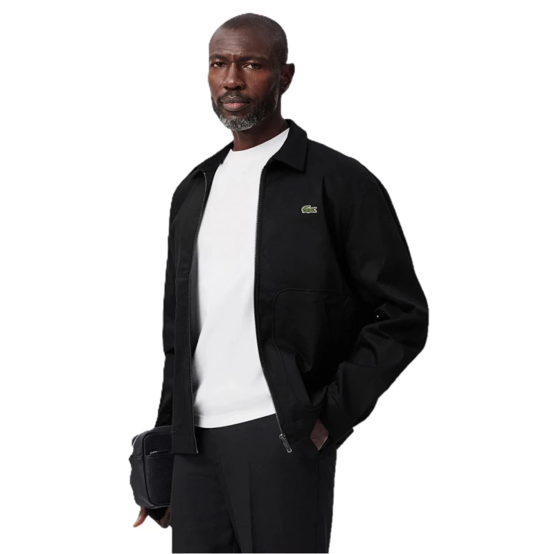 Image of Lacoste Mens Shorts Bomber Jacket Black male 2XS