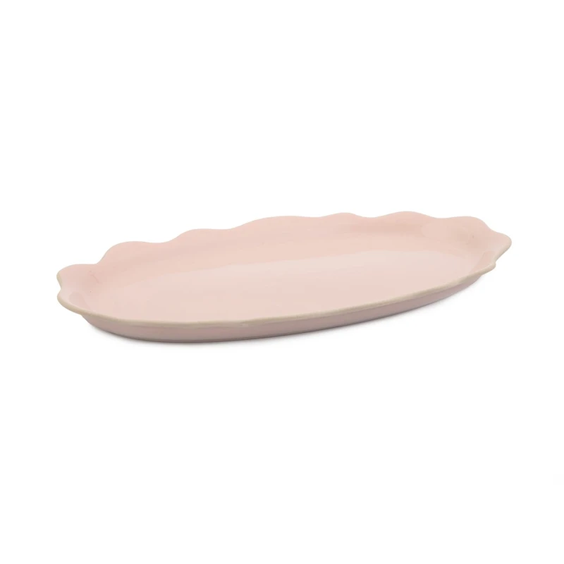 Image of Jamie Oliver Big Love 'Pass-Me' Platter, Stoneware, 35 x 20 x 2cm Pink