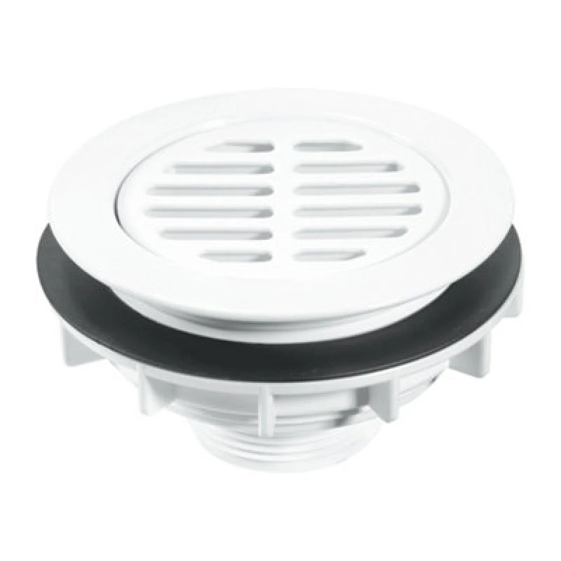 Image of Mcalpine Swhf1-Wh High Flow Shower Waste 113mm White Plastic Flange X 56mm Tail
