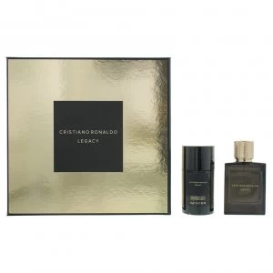 Image of Cristiano Ronaldo Legacy Gift Set 50ml Eau de Toilette + 75ml Deodorant Stick
