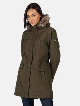 Image of Regatta Serleena Ii Waterproof Insulated Jacket - Dark Khaki, Dark Khaki, Size 10, Women