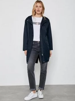 Image of Mint Velvet Star Back Parka - Navy