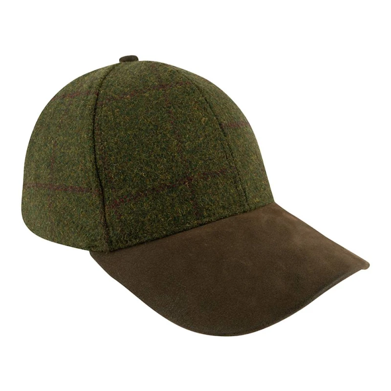Image of Jack Pyke Mens Lowland Tweed Baseball Cap in Green Green Male One Size