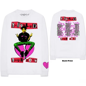 Image of Yungblud - Tour Unisex Medium Long Sleeved T-Shirt - White