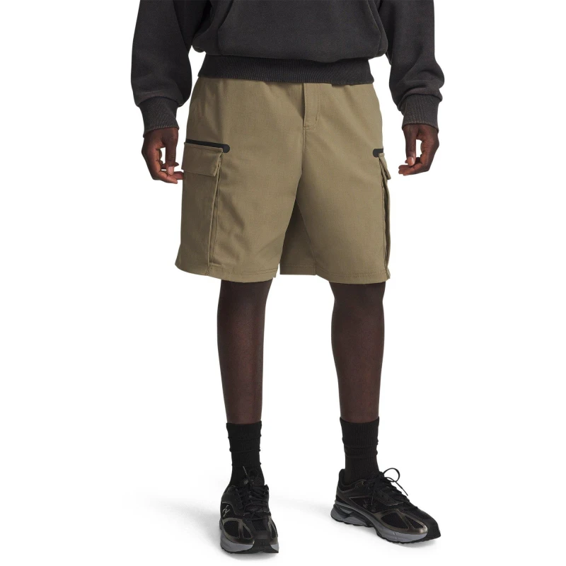 Image of Under Armour Mens Utility Performance Gym Shorts Brown male S